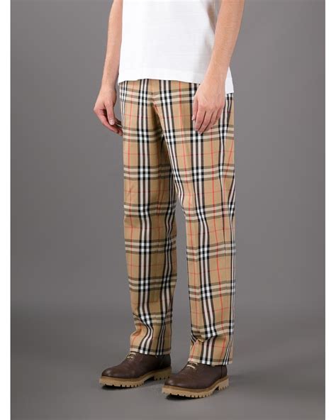 burberry trousers mens fake|burberry flannel men's.